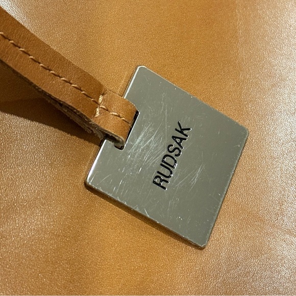 RUDSAK Tan Leather Laptop Bag - Structured & Professional - Picture 9 of 9